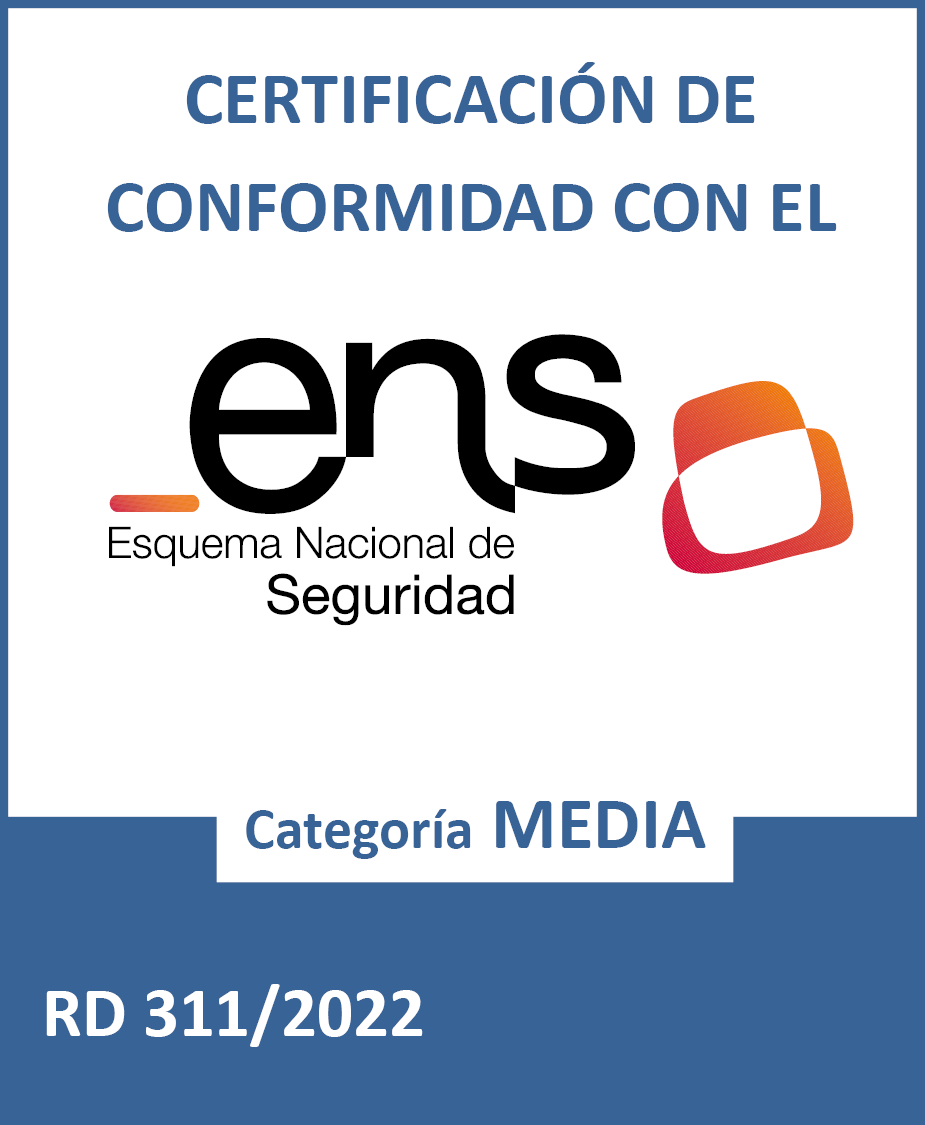 Distintivo ENS Certificación MEDIA RD311-2022 ISYC