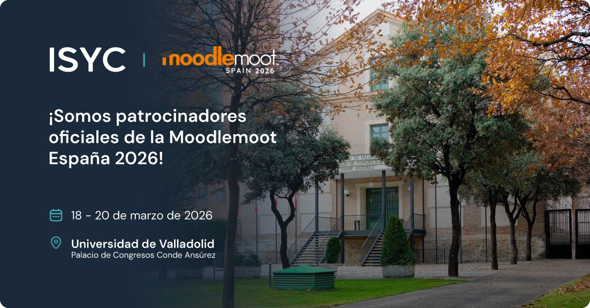 ISYC Patrocinadores de la Moodlemoot Spain Valladolid 2026. Exterior del Palacio de Congresos Conde Ansúrez.  